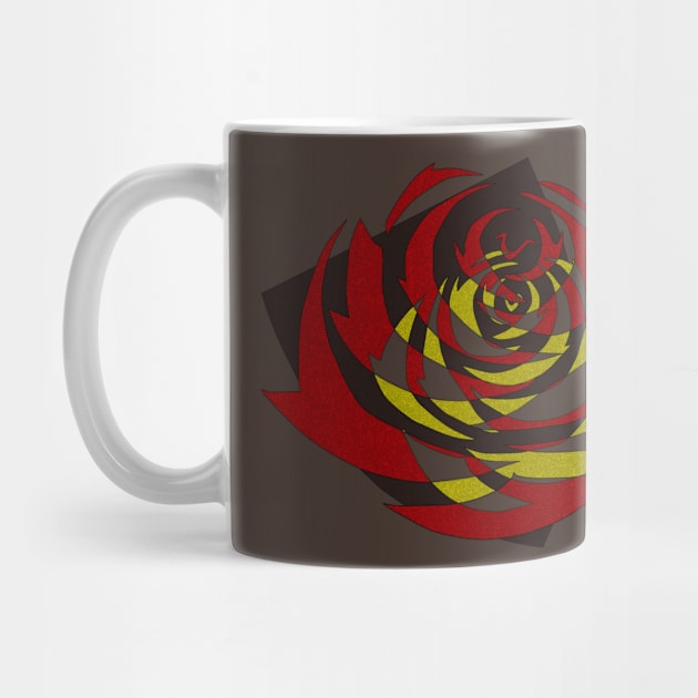 Shield and Roses - Red & Gold by ForsakenSky